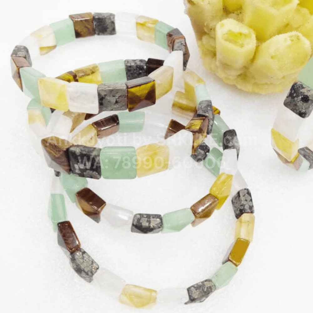 Pyramid bracelet for spiritual energy and chakra balance